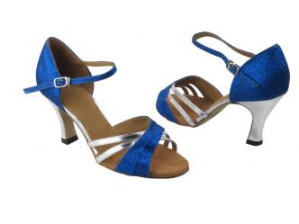 dansschoenen blauw zilver   